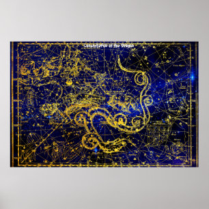 Affiche Constellation du Dragon
