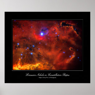 Affiche Constellation Puppis Nebula, Hubble image de l'esp