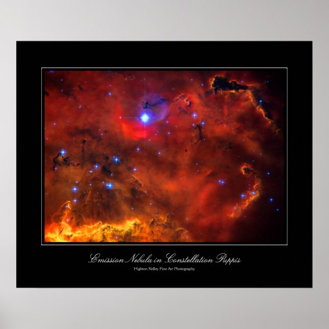 Affiche Constellation Puppis Nebula, Hubble image de l'esp (Devant)