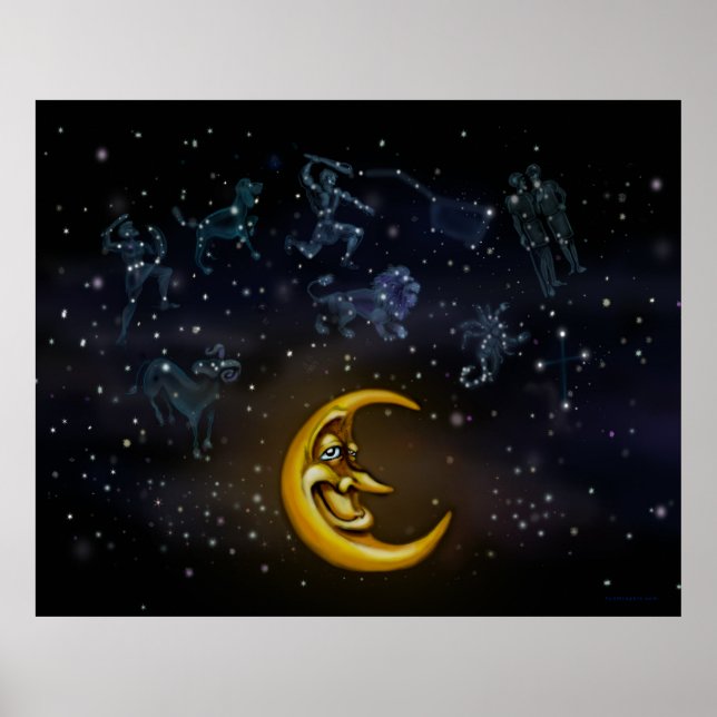 Affiche Constellations de lune (Devant)