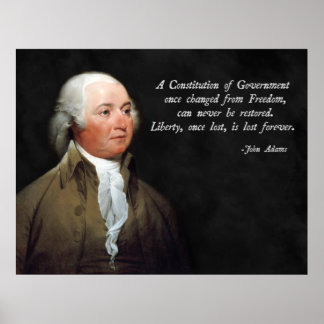 Affiche Constitution de John Adams