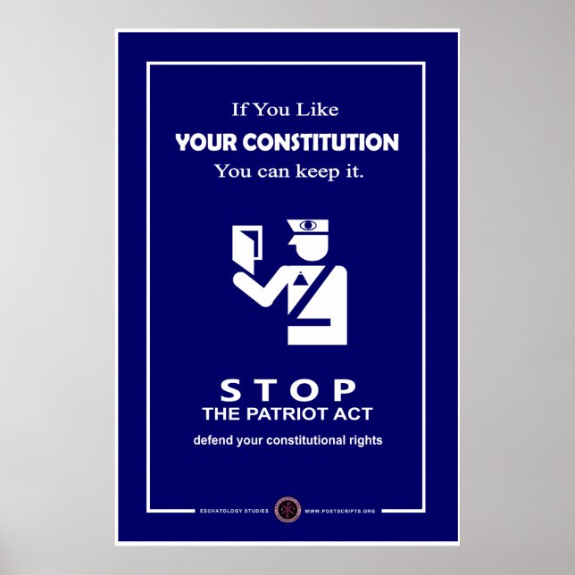Affiche Constitution des États-Unis (Devant)