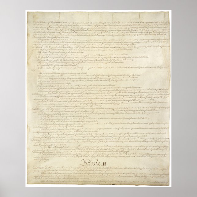 Affiche Constitution des États-Unis_Pg 2 sur 4 (Devant)