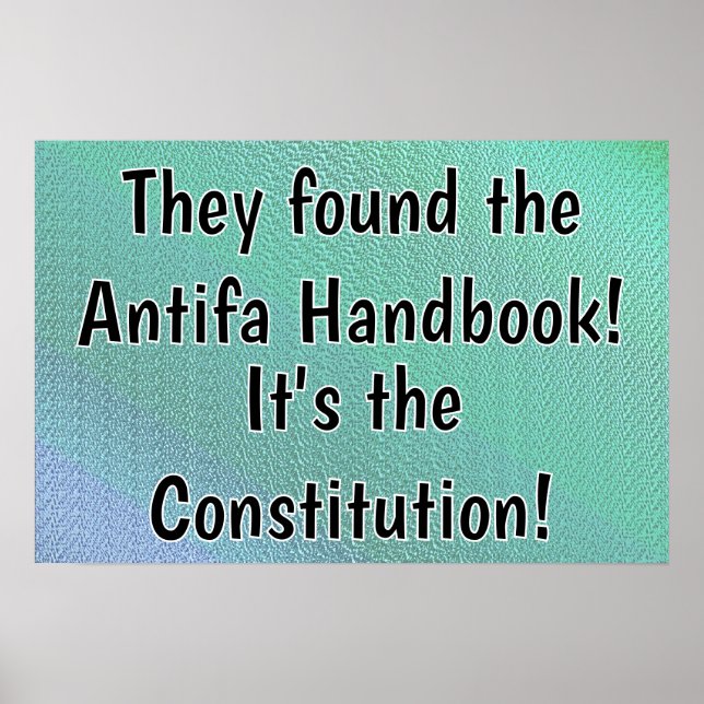 Affiche Constitution Le Manuel Antifa (Devant)