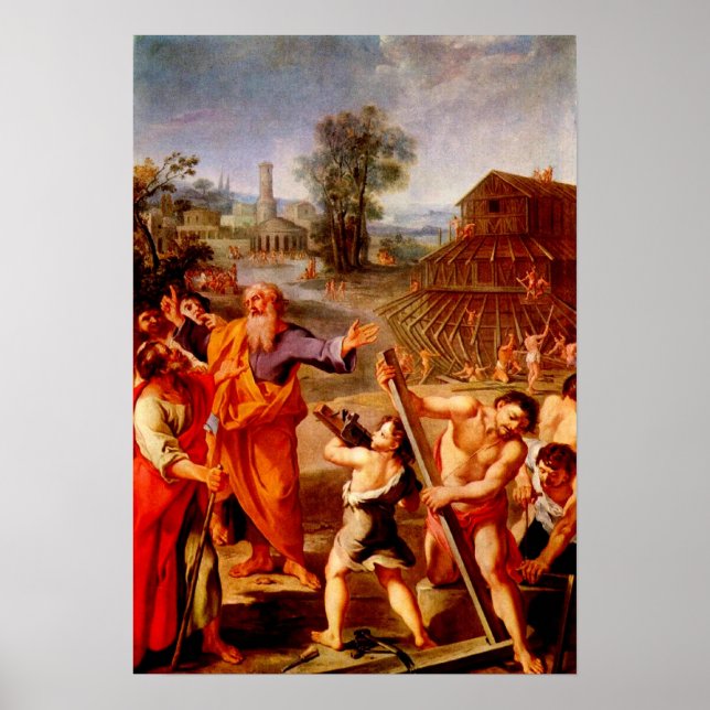 Affiche Construction de l’arche par Noah (Devant)