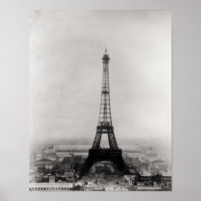 Affiche Construction de la Tour Eiffel (Devant)