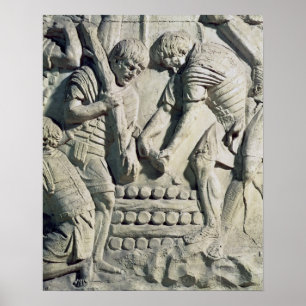 Affiche Construction of fortifications during campaign