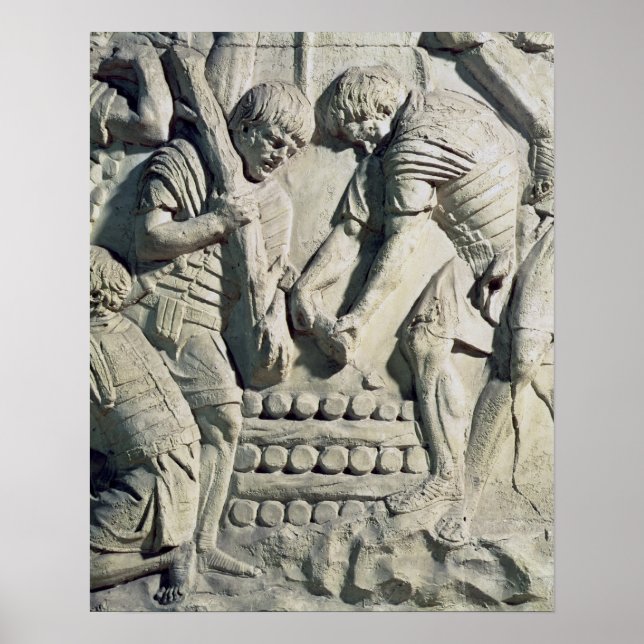 Affiche Construction of fortifications during campaign (Devant)