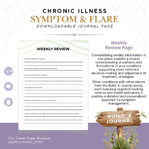 Affiche Construire un journal des symptômes et des poussée