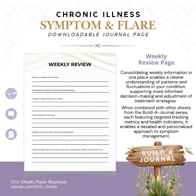 Affiche Construire un journal des symptômes et des poussée (Créateur téléchargé)
