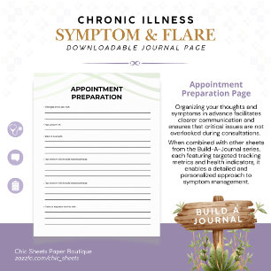 Affiche Construire un journal des symptômes et des poussée