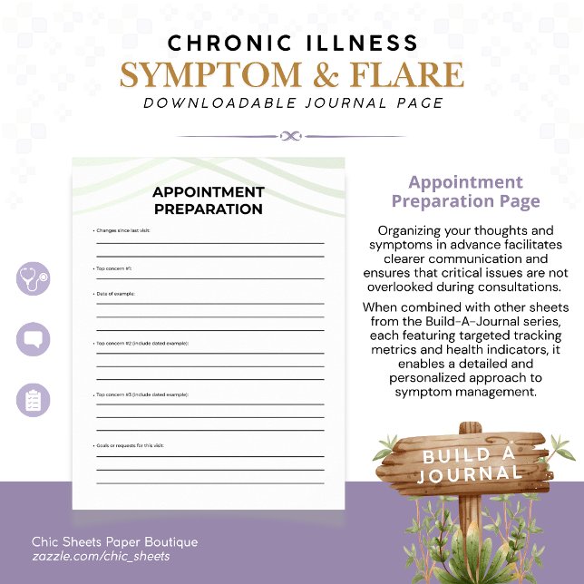 Affiche Construire un journal des symptômes et des poussée (Créateur téléchargé)