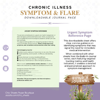 Affiche Construire un journal des symptômes et des poussée