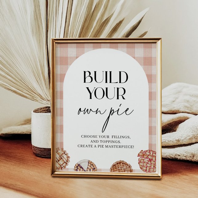 Affiche Construisez Votre Propre Pie Cutie Pie Fête À Thèm (Créateur téléchargé)