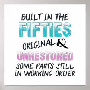 Affiche Construit dans les années cinquante d'origine et n