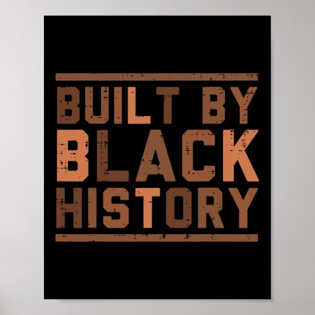 Affiche Construit Par Black History Bhm African Prith Mont (Devant)
