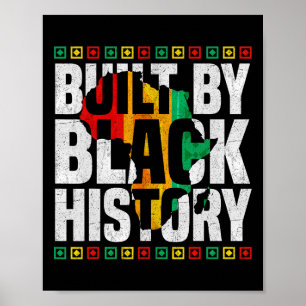 Affiche Construit par l'histoire noire fierté noire histoi