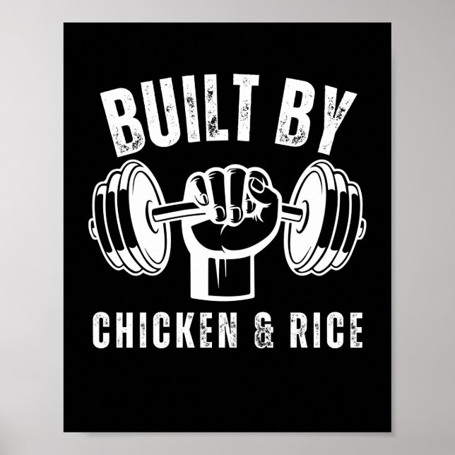 Affiche Construit par poulet et riz (Devant)
