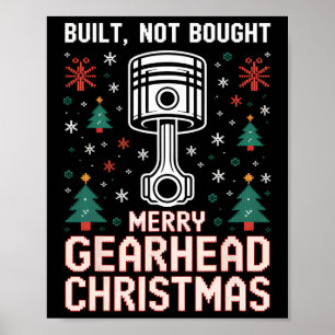 Affiche Construite pas acheté Piston Funny Joyeux Tête d'e
