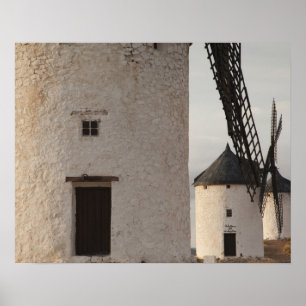 Affiche Consuegra, anciens moulins à vent de La Mancha