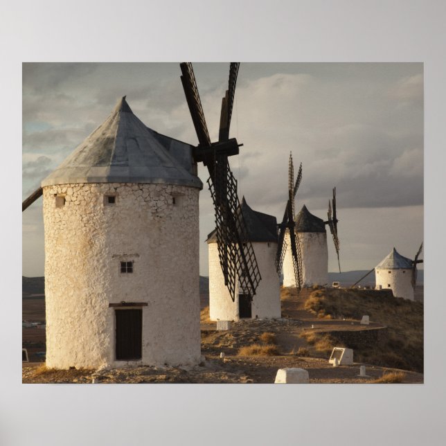 Affiche Consuegra, antique La Mancha windmills (Devant)