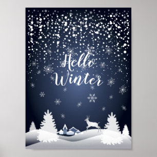 Affiche Conte de fées de Noël. Forêt d'Imaginaires, Neige