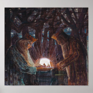 Affiche Conte de fées des rois   Mikalojus Ciurlionis  