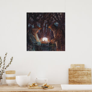 Affiche Conte de fées des Rois Mikalojus Ciurlionis