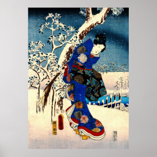 Affiche Conte de Genji 1853 laissé