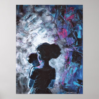 Affiche Contemplation - Peinture acrylique