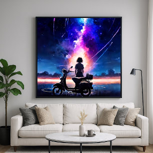 Affiche Contempler les Cieux - Style d'Illustration Artist