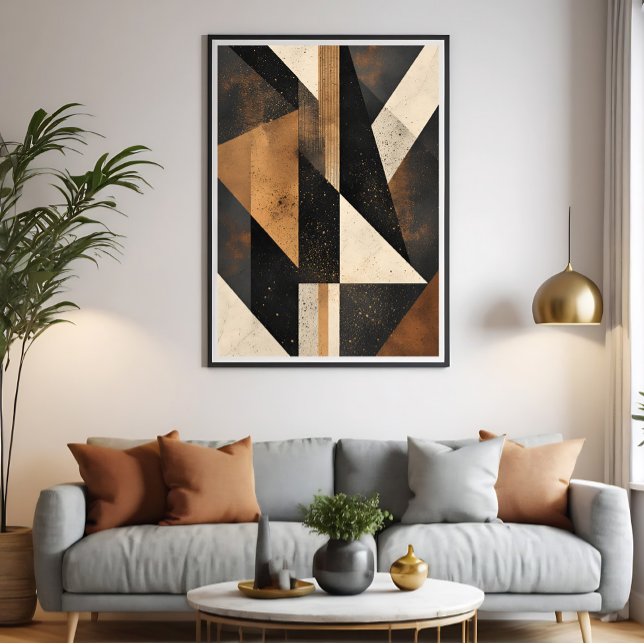 Affiche Contemporary Geometric Harmony (Créateur téléchargé)