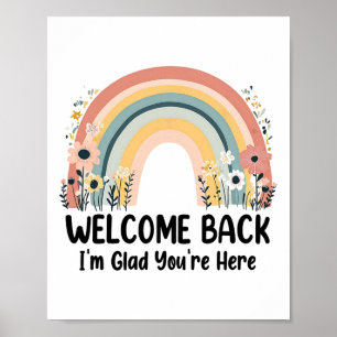 Affiche Content de Vous Revoir Je Suis Heureux Que Vous So