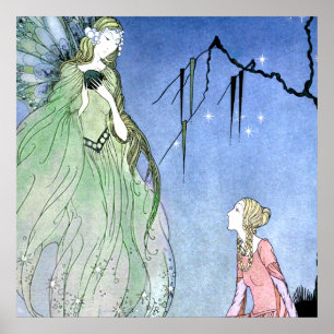 Affiche « Contes de fées français anciens » de Virginia Fr