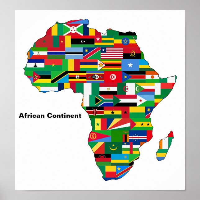 Affiche Continent africain (Devant)