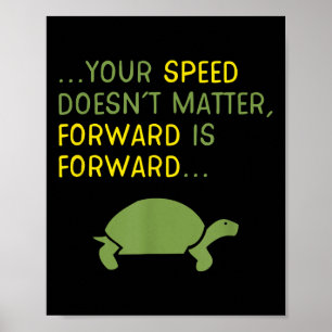 Affiche Continuer à avancer - Motivation positive
