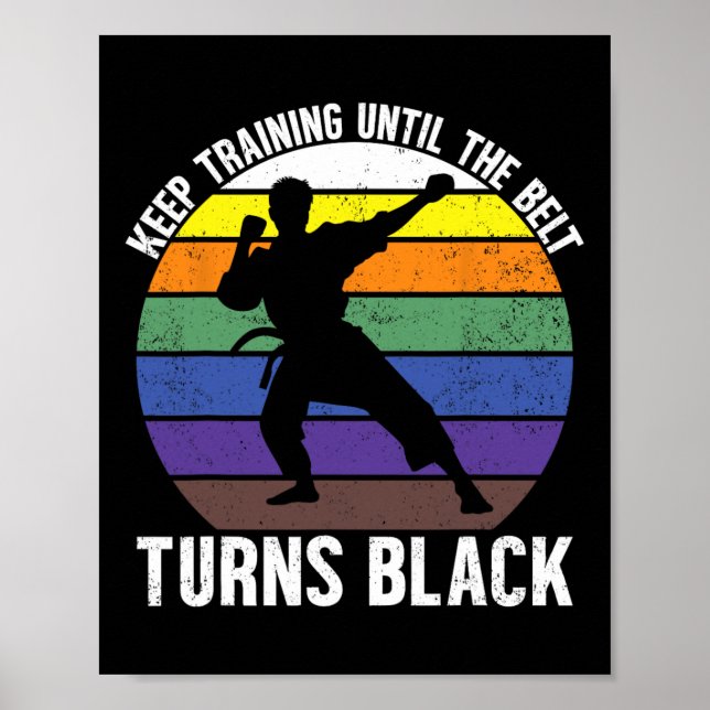 Affiche Continuer L'Entraînement Jusqu'À Ce Que La Ceintur (Devant)