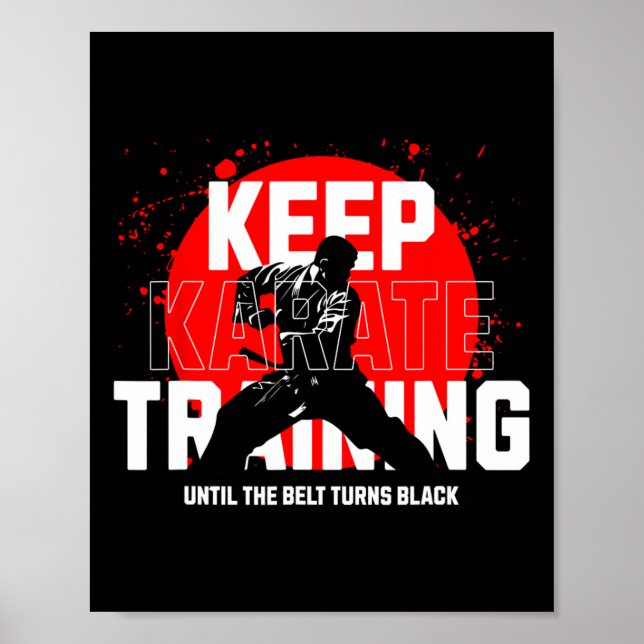 Affiche Continuer L'Entraînement Jusqu'À Ce Que La Ceintur (Devant)