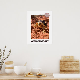 Affiche Continuez à aller Inspirational Coddiwompling Turt