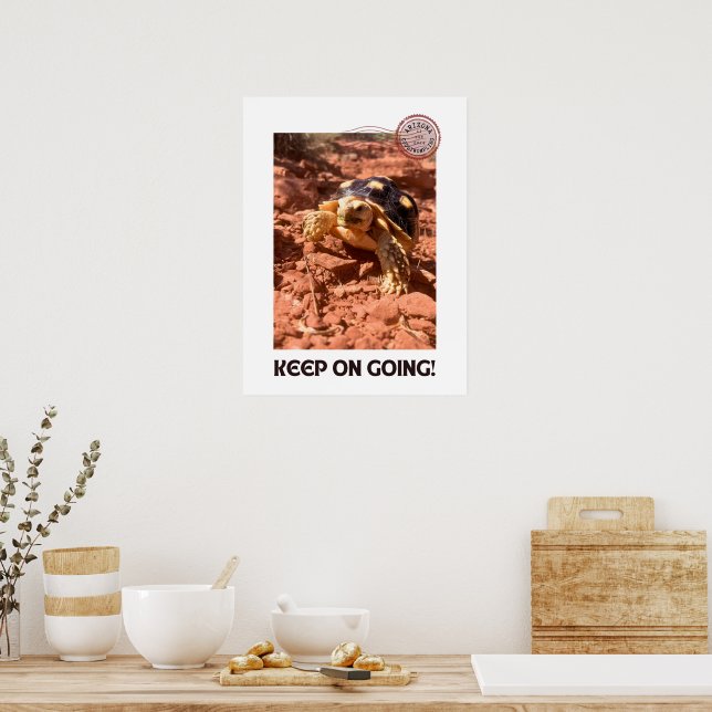 Affiche Continuez à aller Inspirational Coddiwompling Turt (Cuisine)