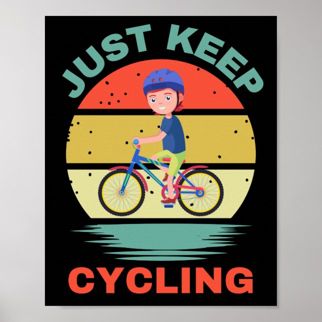 AFFICHE CONTINUEZ À FAIRE DU VÉLO (Devant)