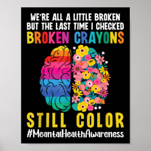 Affiche Continuez à prendre Semicolon Sensibilisation à la