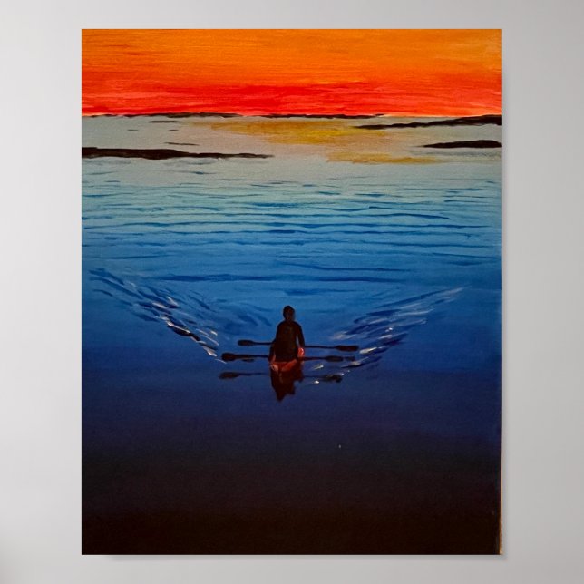 Affiche "Continuez à ramer" (Devant)