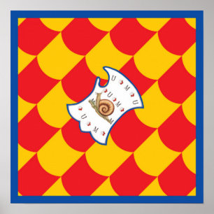 Affiche Contrada della Chiocciola (Escargot) Palio