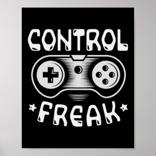 Affiche Control Freak - Jeux Vidéos Drôle Joueur