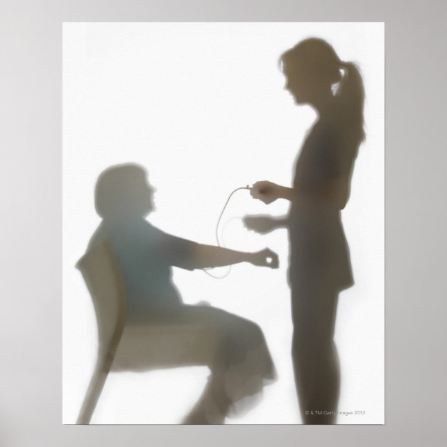 Affiche Contrôle de santé supérieur / Lecture de la pressi (Devant)