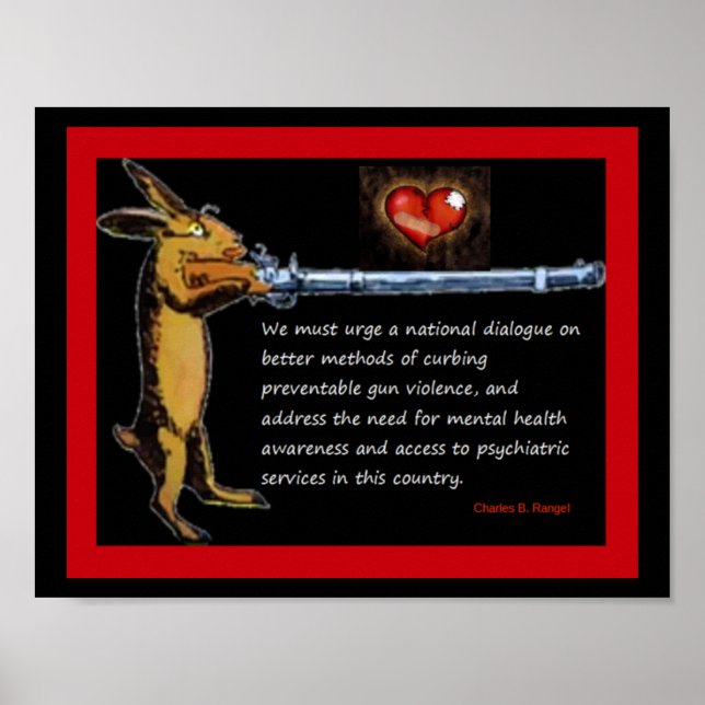 Affiche Contrôle des armes à feu - Citation de Charles B.  (Devant)