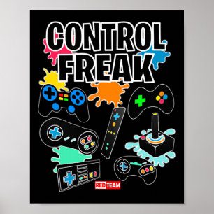 Affiche Contrôle Freak - Jeux Vidéo Gamer Amusement