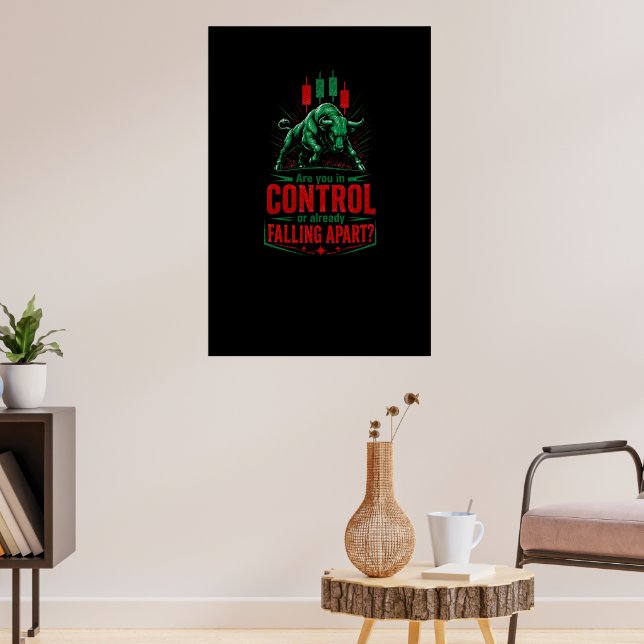 Affiche Contrôle ou Effondrement Mentalité de Trading Taur (Salon 3)