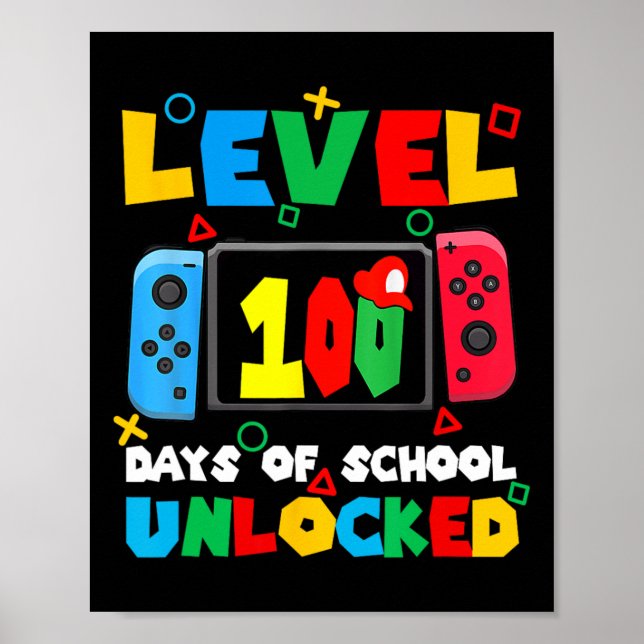 Affiche Contrôleur De Jeu Niveau 100 Jours De L'École Déve (Devant)